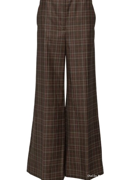 Cheap Stella pants Women McCartney palazzo checked 0808